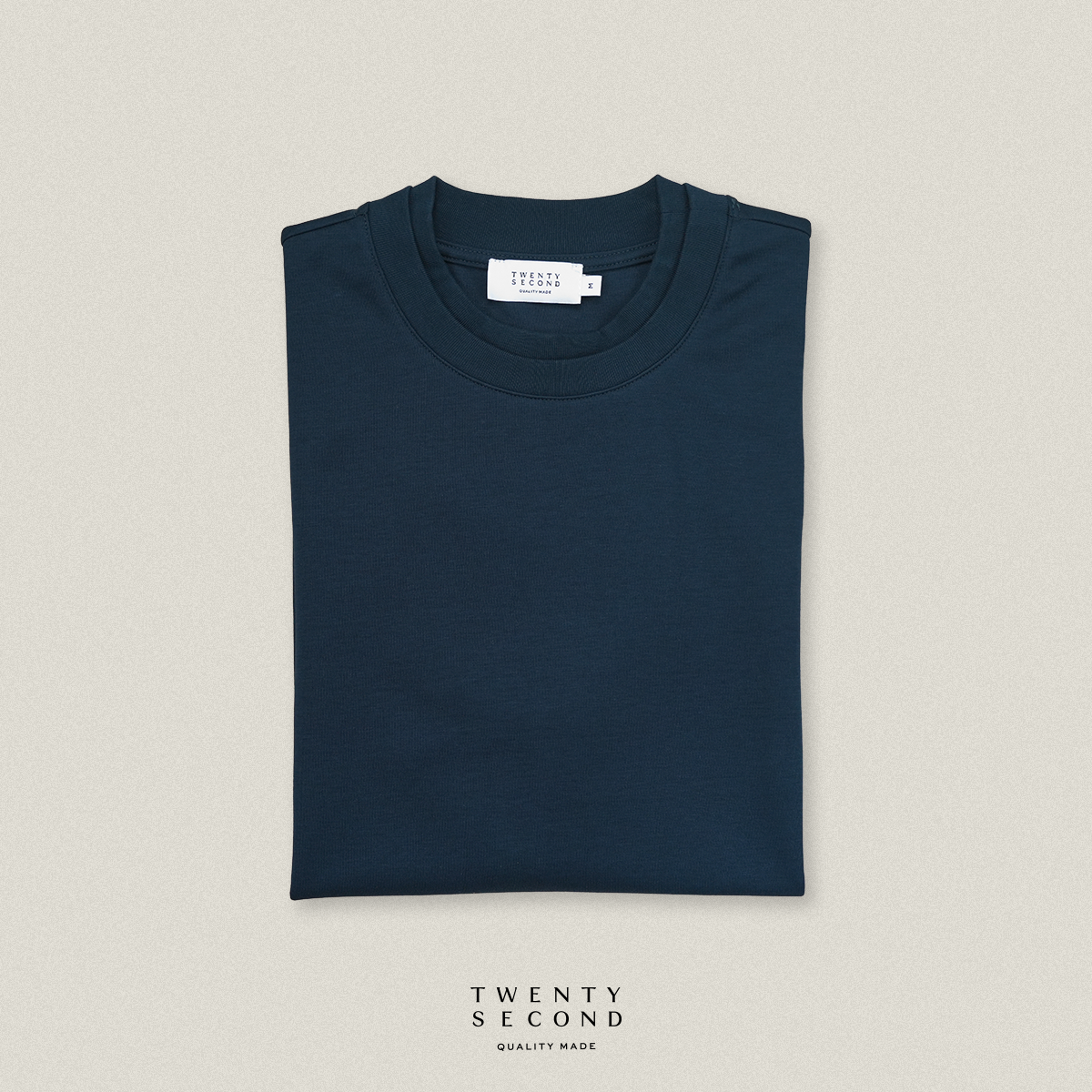DOUBLE LAYER TEE - NAVY