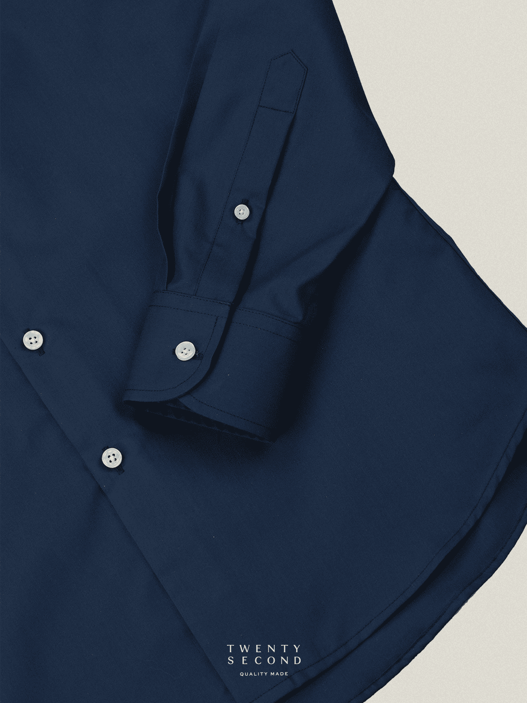 WRINKLE FREE BTD SHIRT - DARK BLUE (Slim Fit)