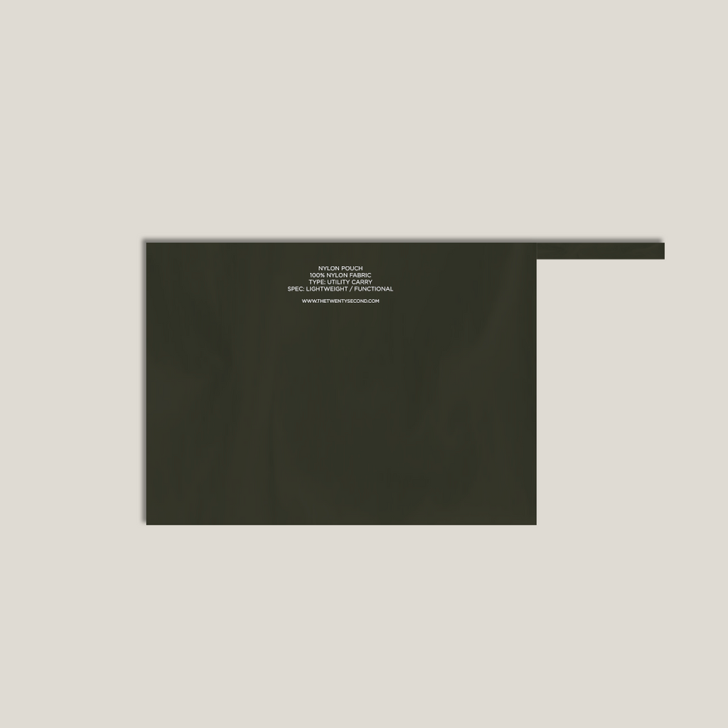 NYLON POUCH - OLIVE