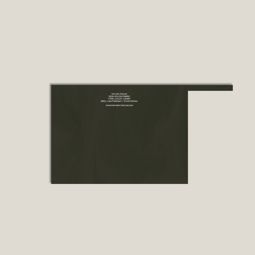 NYLON POUCH - OLIVE