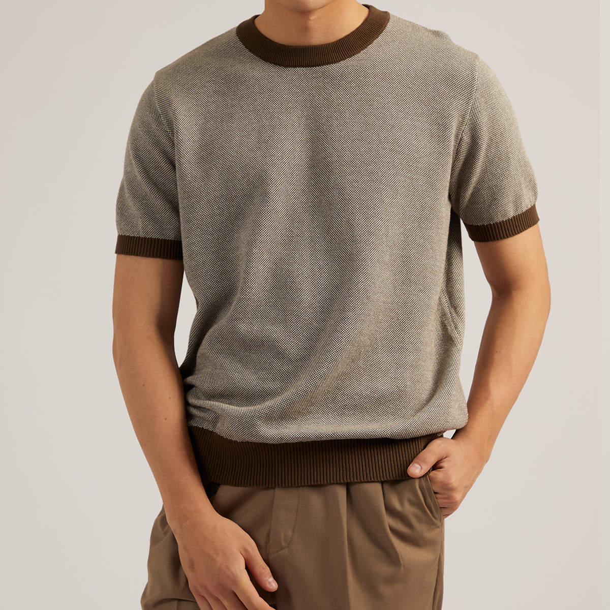 MARCO KNIT TEE - OLIVE