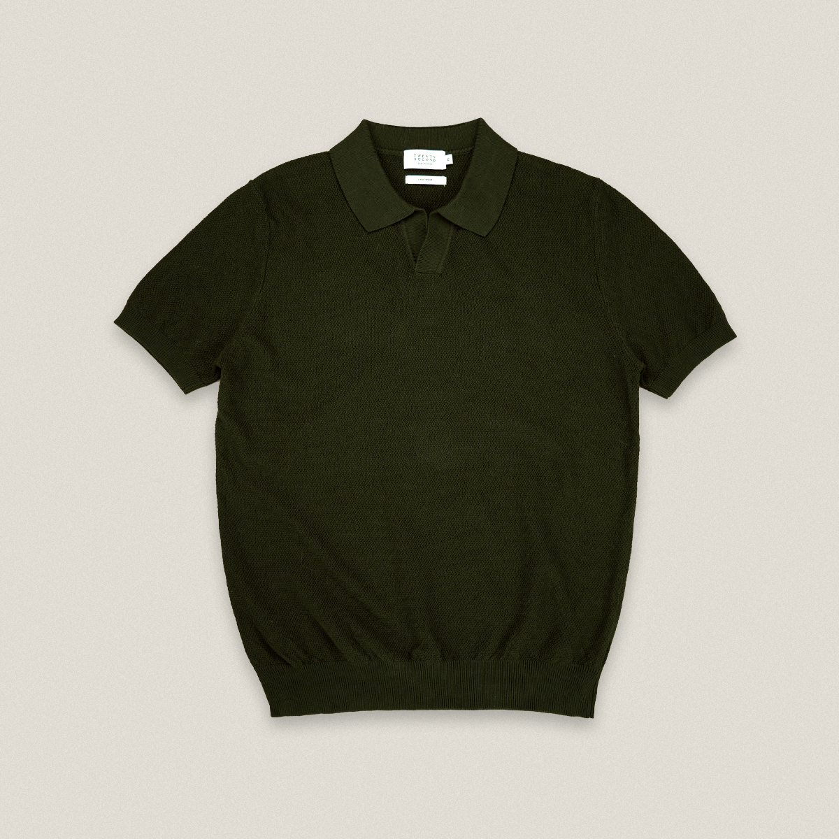 LUCCA KNIT POLO - OLIVE