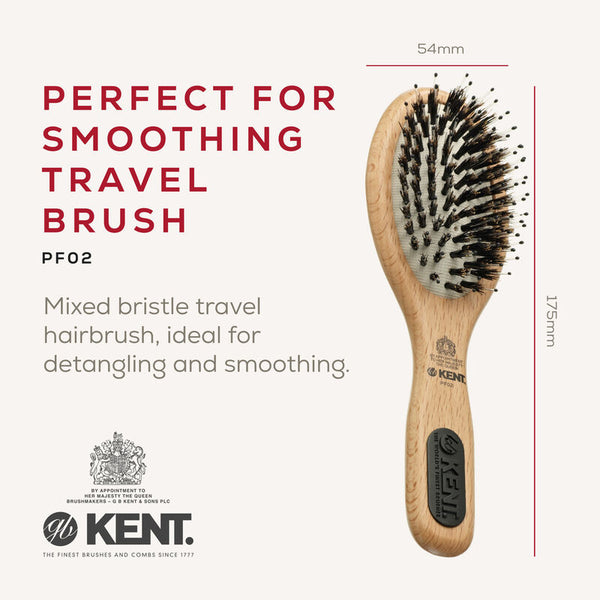 BROSH KENT - PERFECT FOR SMOOTHING CUSHION BRISTLE NYLON MIX BRUSH
