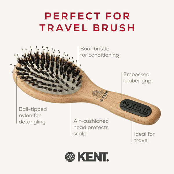 BROSH KENT - PERFECT FOR SMOOTHING CUSHION BRISTLE NYLON MIX BRUSH