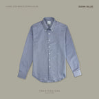 WRINKLE FREE BTD SHIRT - DARK BLUE (Slim Fit)