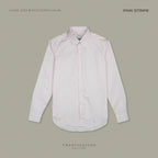 WRINKLE FREE BTD SHIRT - PINK STRIPE (Slim Fit)