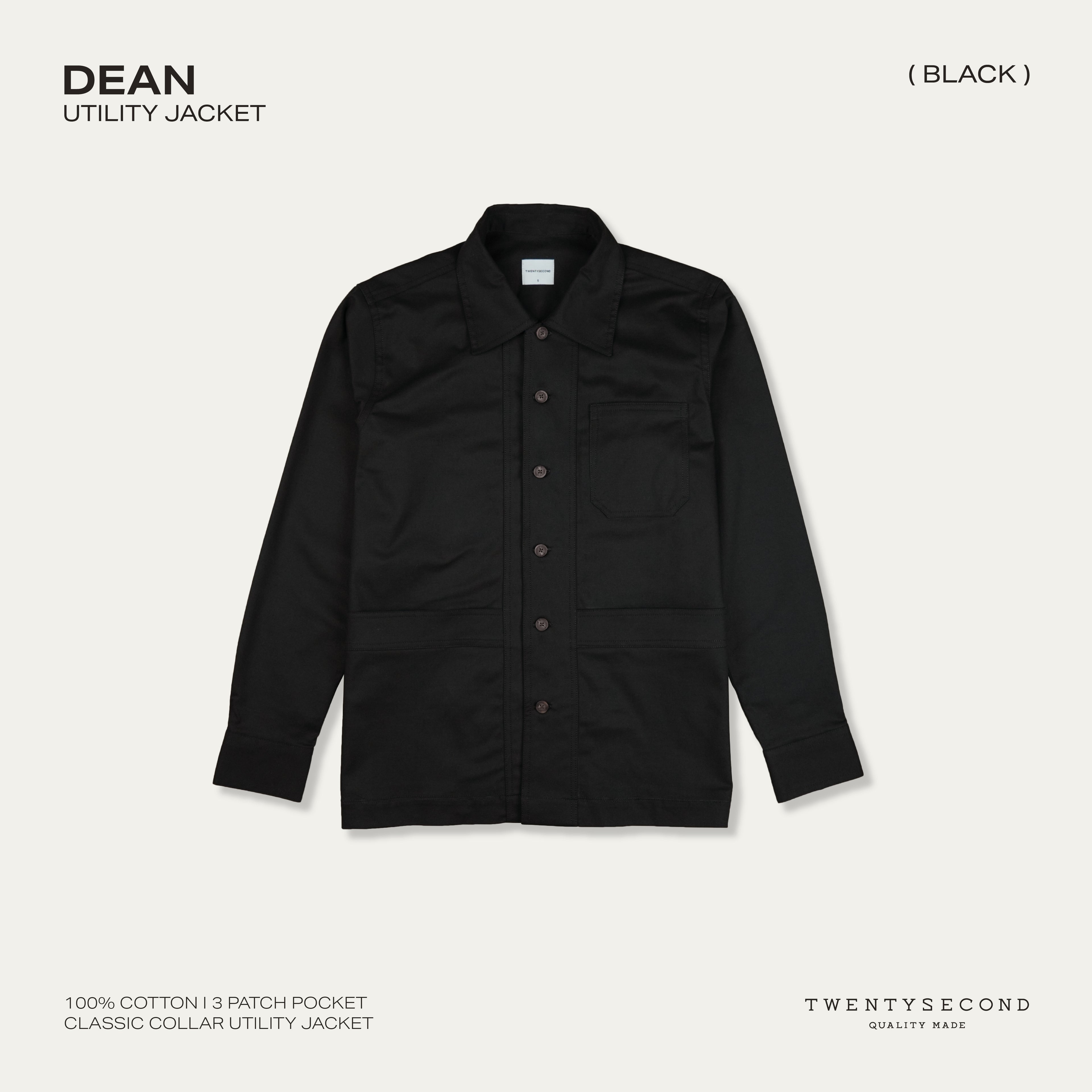 DEAN UTILITY JACKET - BLACK