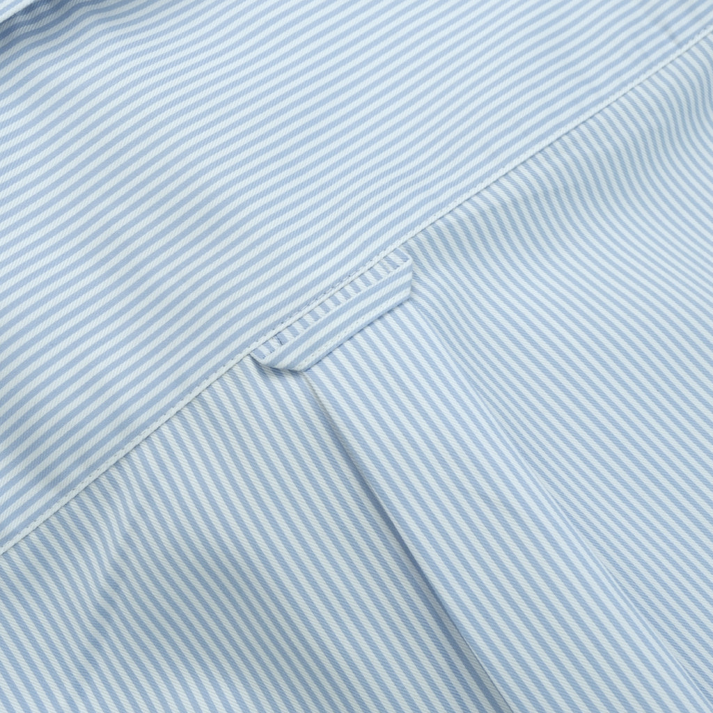 WRINKLE FREE BTD SHIRT - BLUE STRIPE (Slim Fit)