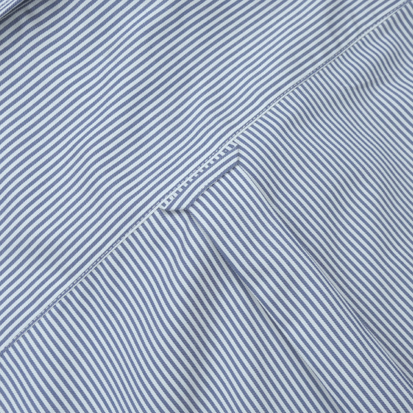 WRINKLE FREE BTD SHIRT - DARK BLUE STRIPE (Slim Fit)