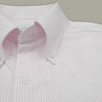 WRINKLE FREE BTD SHIRT - PINK STRIPE (Slim Fit)