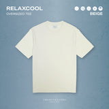 RELAXCOOL SEAMLESS OVERSIZED TEE - BEIGE
