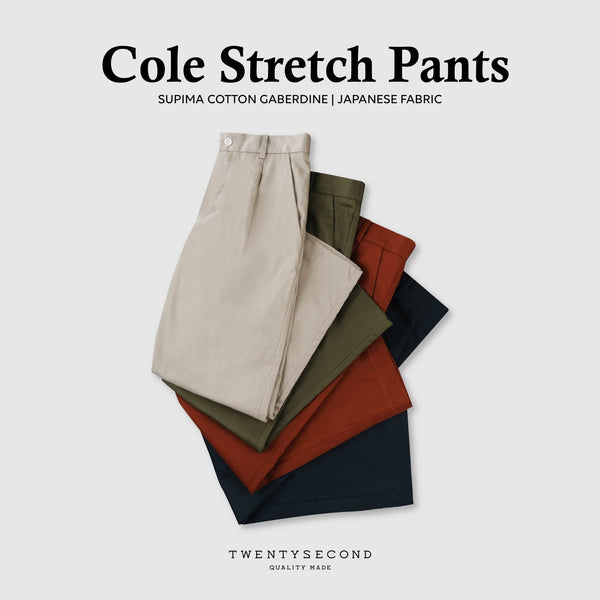 COLE STRETCH PANTS - KHAKI