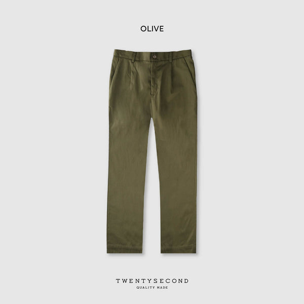 COLE STRETCH PANTS - OLIVE