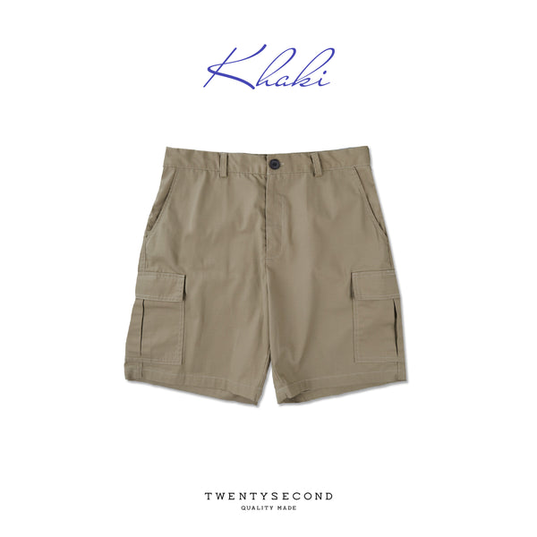 FIL RIPSTOP CARGO SHORTS - KHAKI (Regular shorts)