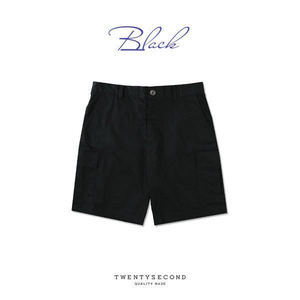 FIL RIPSTOP CARGO SHORTS - BLACK (Regular shorts)