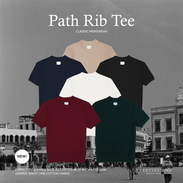 PATH RIB TEE - RED