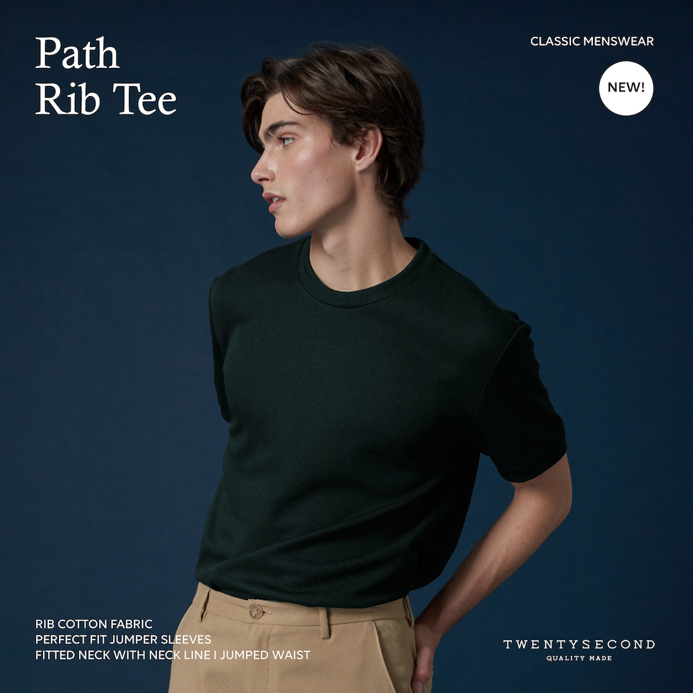 PATH RIB TEE - GREEN