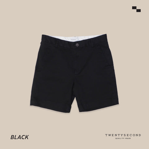 MEL CHINO SHORTS - BLACK (Extra shorts)