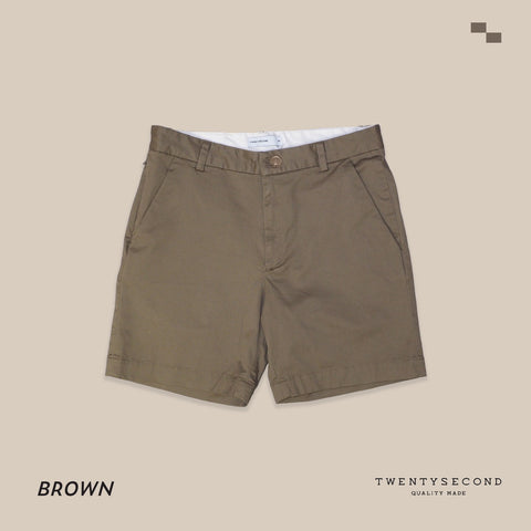 MEL CHINO SHORTS - BROWN (Extra shorts)