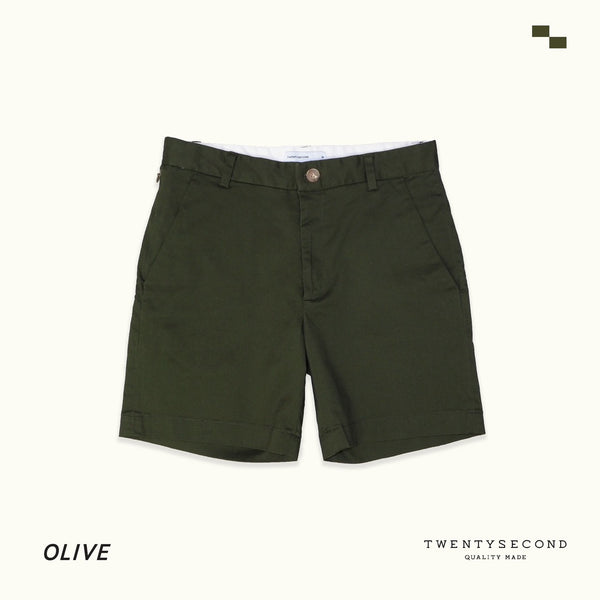 MEL CHINO SHORTS - OLIVE (Extra shorts)