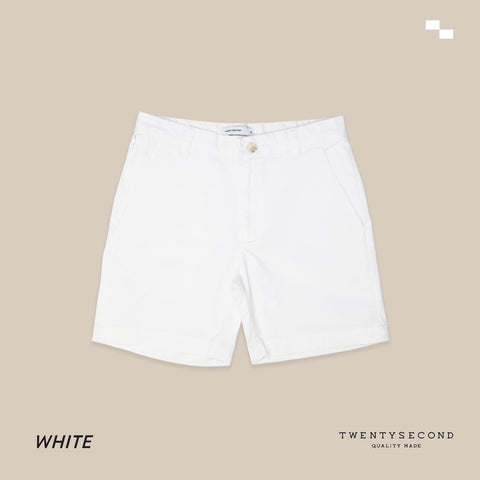 MEL CHINO SHORTS - WHITE (Extra shorts)