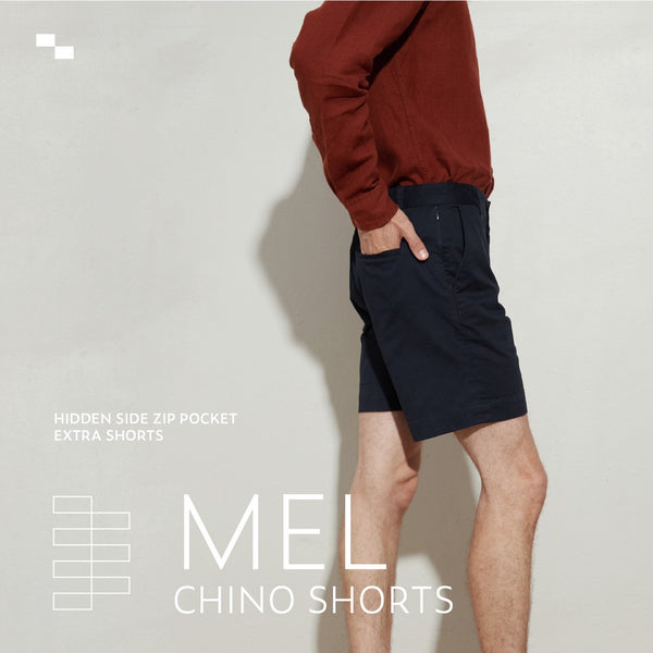 MEL CHINO SHORTS - BROWN (Extra shorts)