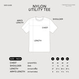 NYLON UTILITY TEE - WHITE (Relaxed fit)