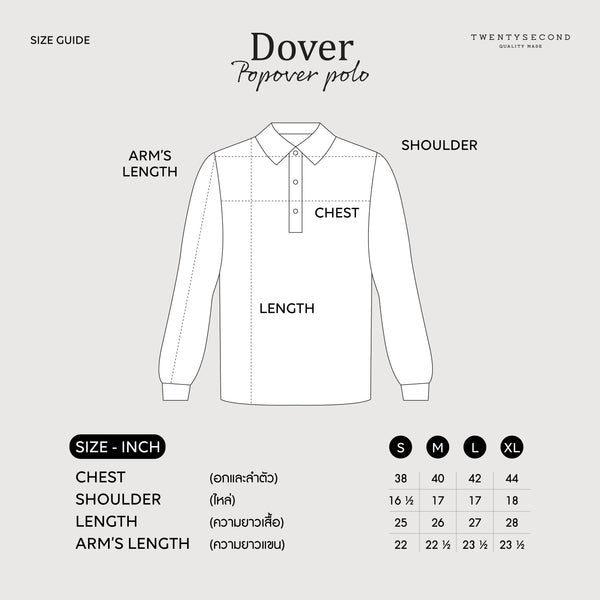 DOVER POPOVER POLO TEE - WHITE