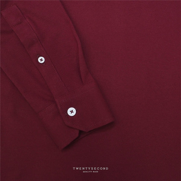 DOVER POPOVER POLO TEE - RED