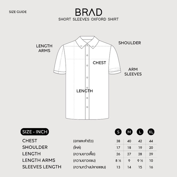 BRAD OXFORD SHIRT - DARK GREY