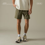 JOSH SINGLE PLEAT SHORTS - OLIVE