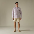 JOSH SINGLE PLEAT SHORTS - BEIGE