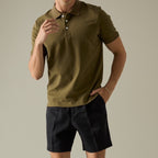 JOSH SINGLE PLEAT SHORTS - BLACK