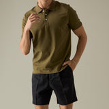 JOSH SINGLE PLEAT SHORTS - BLACK