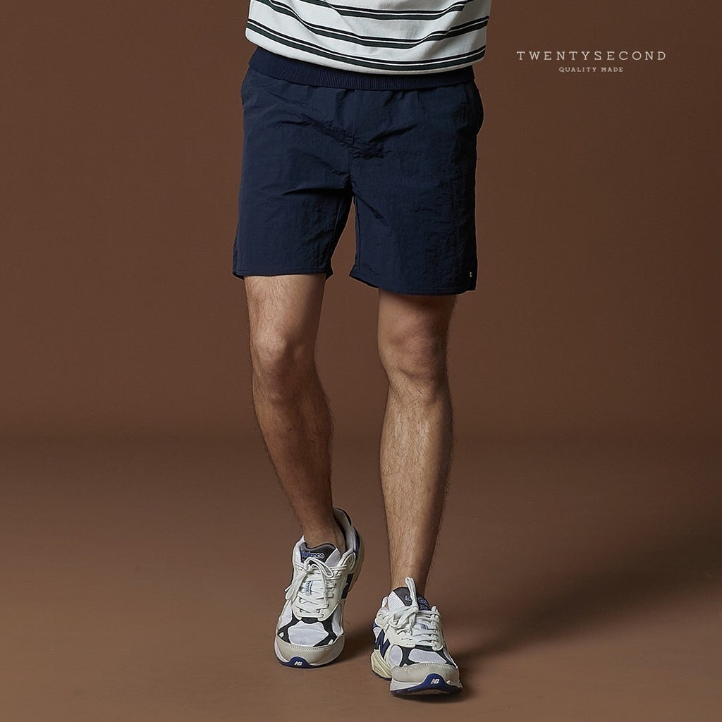 BOB NYLON SHORTS - NAVY