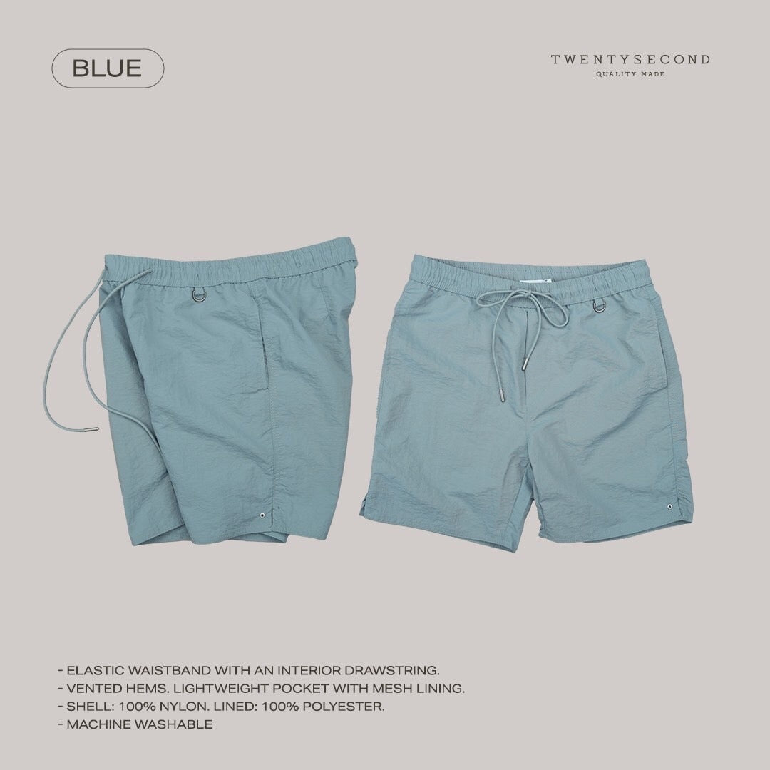 BOB NYLON SHORTS - BLUE