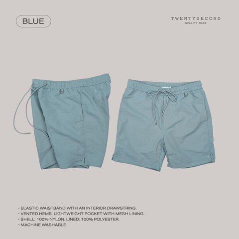 BOB NYLON SHORTS - BLUE