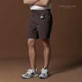BOB NYLON SHORTS - BROWN