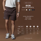 BOB NYLON SHORTS - BEIGE