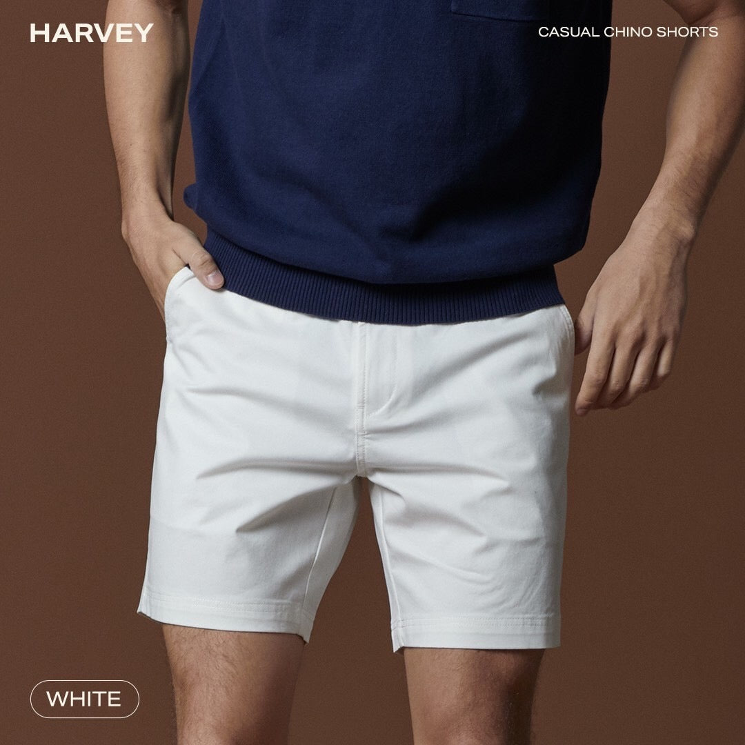 HARVEY CHINO SHORTS - WHITE