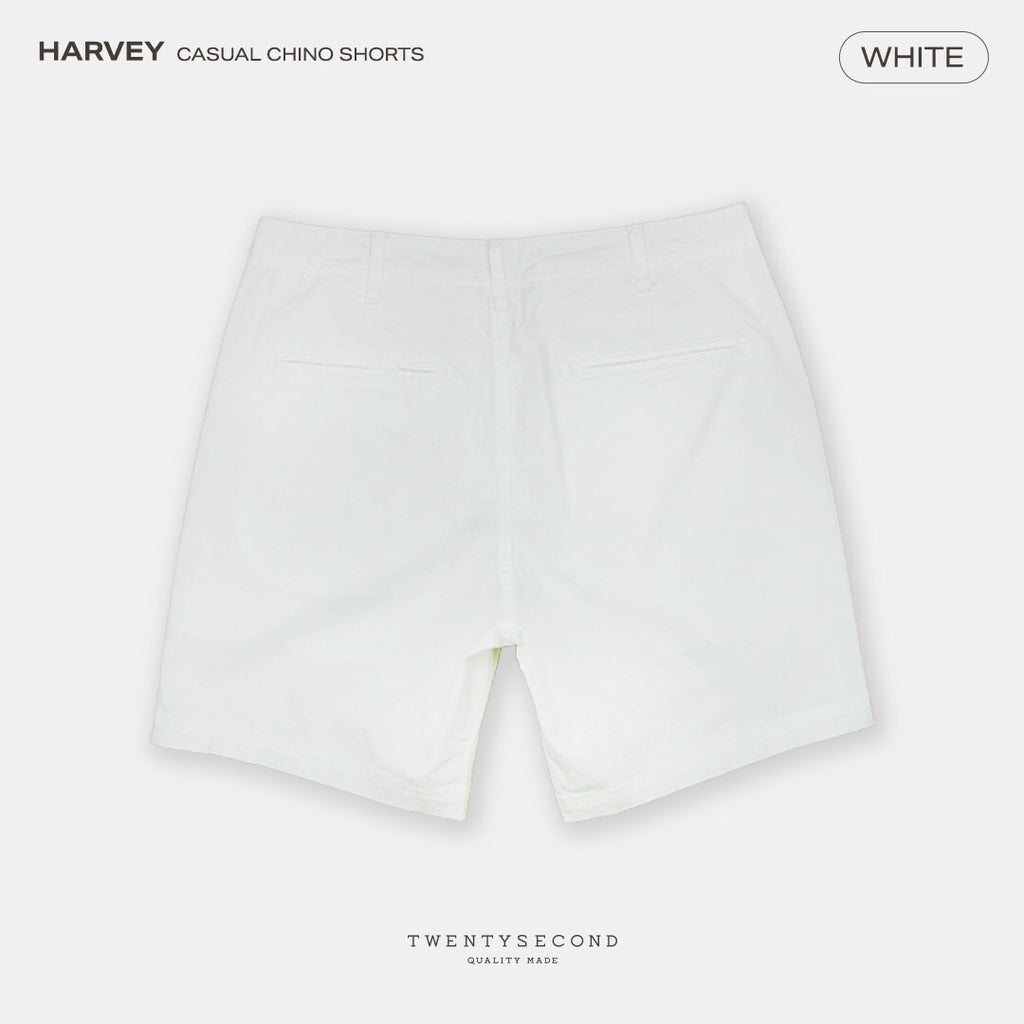 HARVEY CHINO SHORTS - WHITE