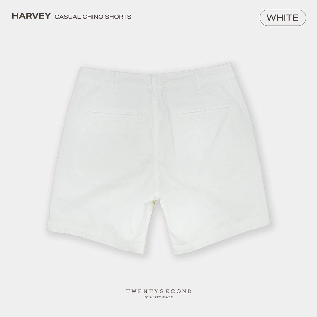 HARVEY CHINO SHORTS - WHITE
