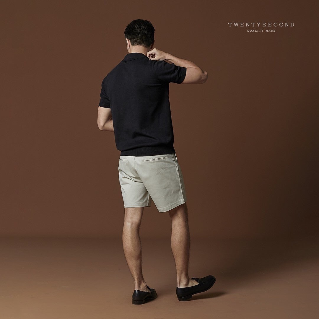 HARVEY CHINO SHORTS - BEIGE