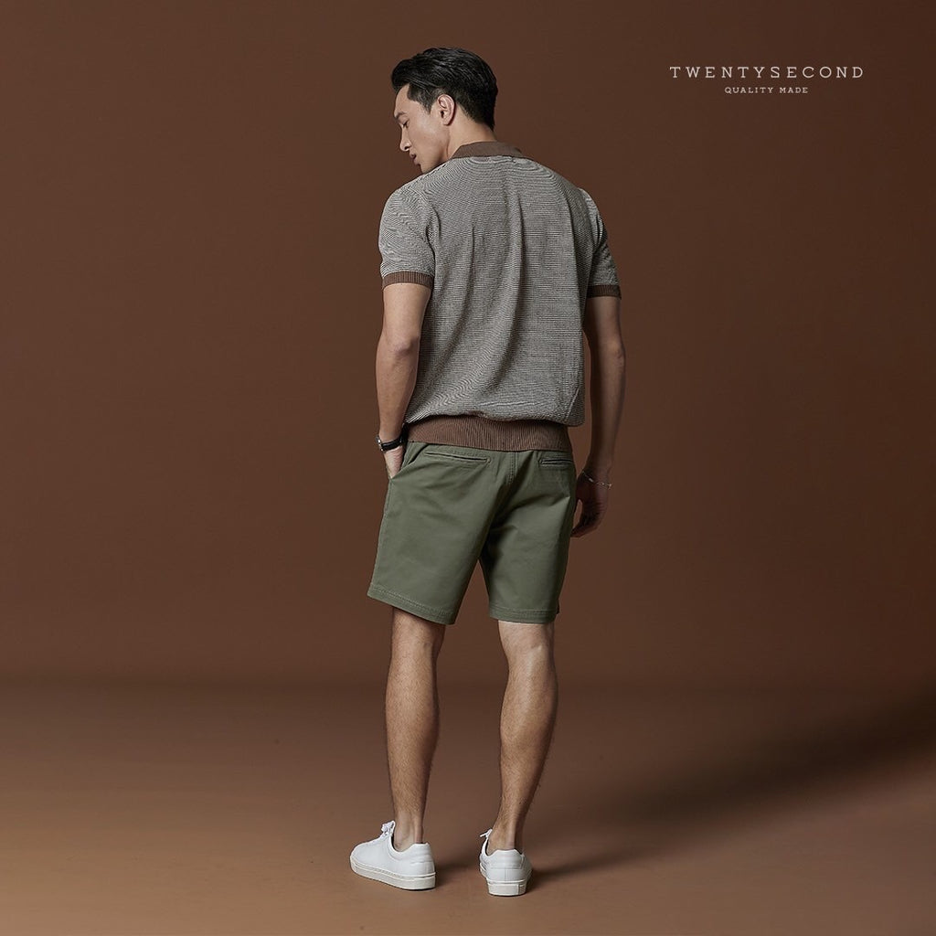 HARVEY CHINO SHORTS - OLIVE
