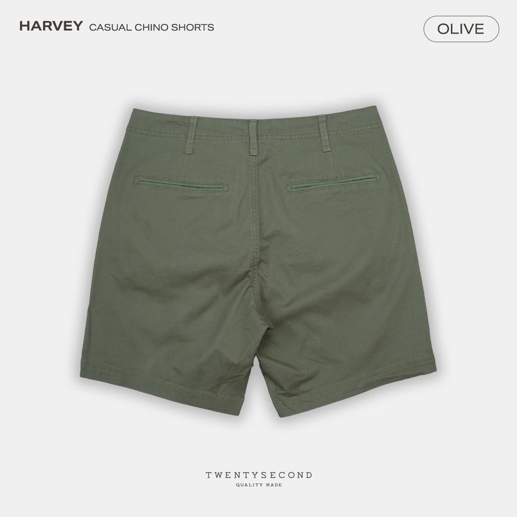 HARVEY CHINO SHORTS - OLIVE