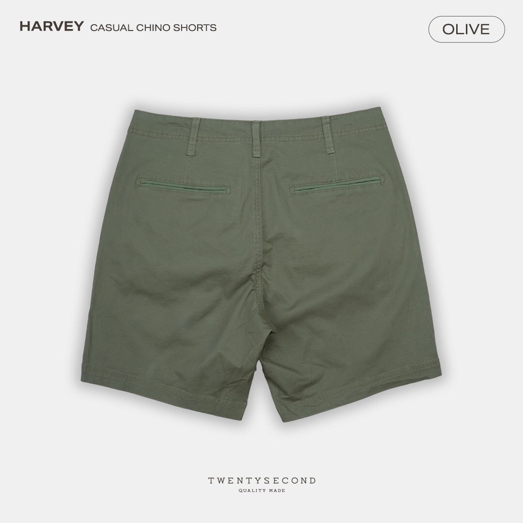 HARVEY CHINO SHORTS - OLIVE