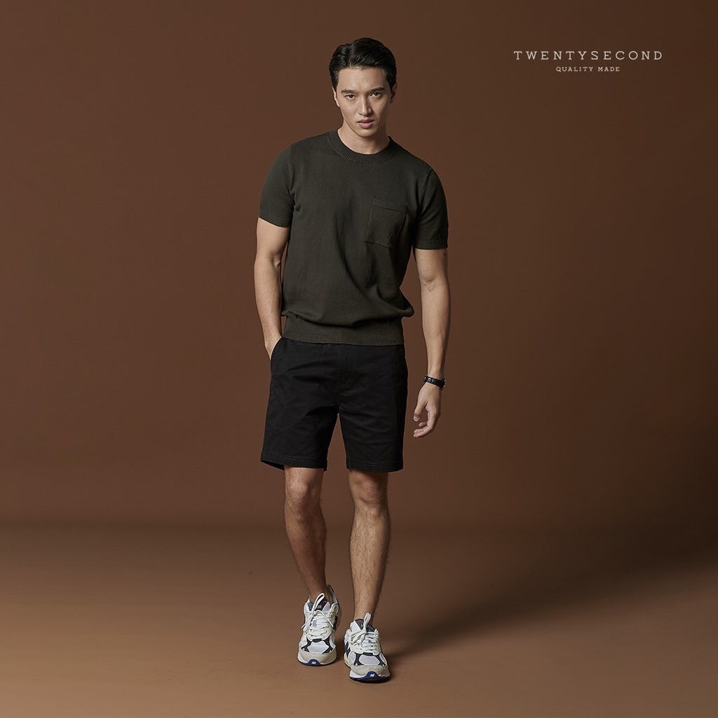 HARVEY CHINO SHORTS - BLACK