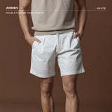 ARDEN PLEATED SHORTS - WHITE