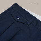 ARDEN PLEATED SHORTS - NAVY
