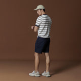 ARDEN PLEATED SHORTS - NAVY